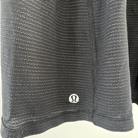 Lululemon Mesh Back Tank Top Black & Gray Workout Racerback | Athletic Yoga Top - Picture 4 of 5